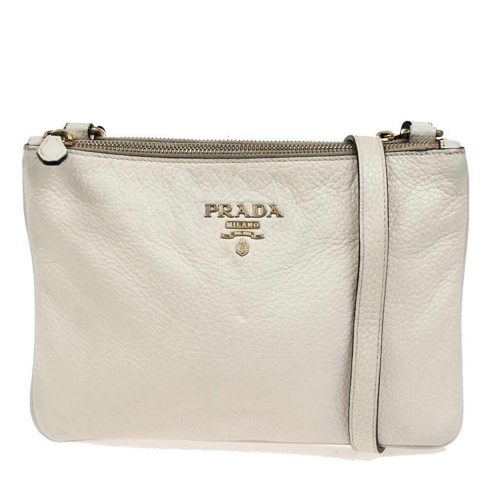 Prada Double Zip Vitello Daino Small
